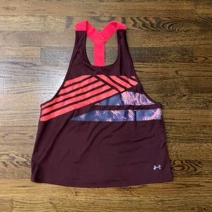 Burgundy work out tank top
